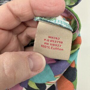 SOLD ruffle colorful 6L tall floral beach sleeveless casual